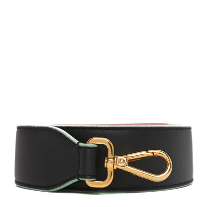 Fendi Vitello Dolce Tri-Color Buttoned Strap You Black Peonia Cuoio 1 of 4
