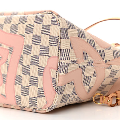 Louis Vuitton Damier Azur Tahitienne Neverfull MM 7 of 11