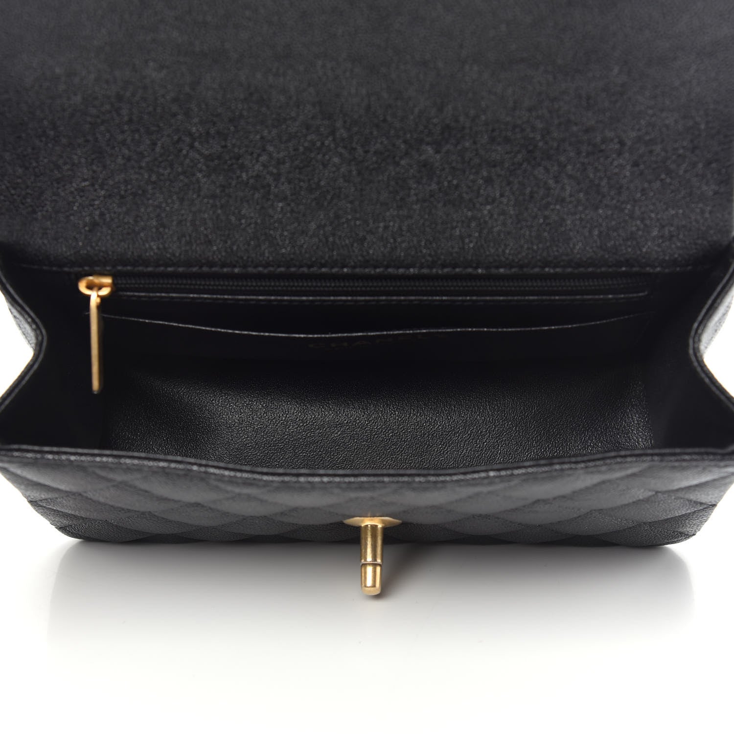 Chanel Caviar Quilted Mini Top Handle Rectangular Flap Black 7 of 11