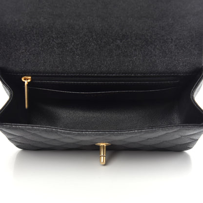 Chanel Caviar Quilted Mini Top Handle Rectangular Flap Black 7 of 11