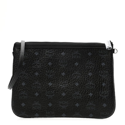MCM Visetos Liz Shopper Tote Pouch Black 1 of 5