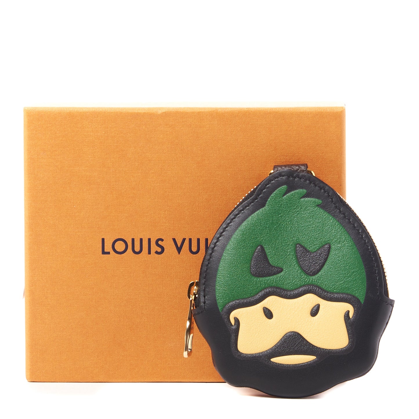 X NIGO Monogram Duck Coin Card Holder Black