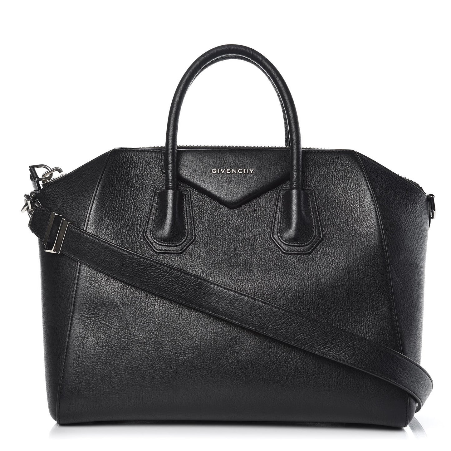 Sugar Goatskin Medium Antigona Black