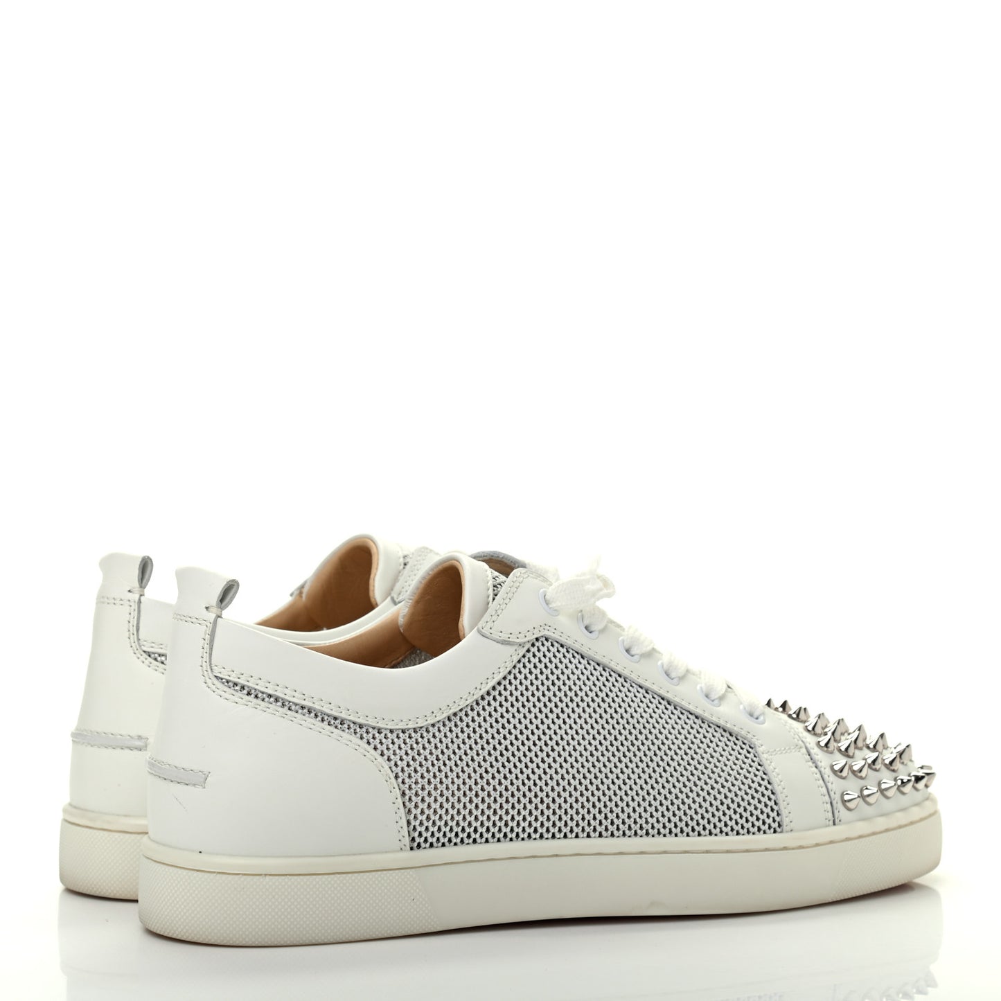 Nappa Spikes Womens Vieira Flat Sneakers 41 Latte Light Gold