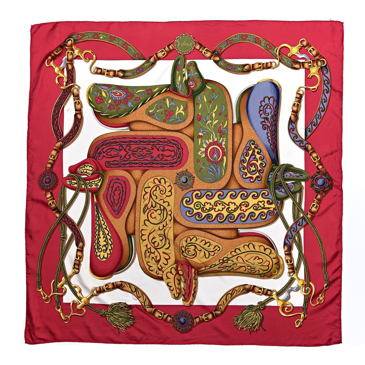 Hermes Silk Festival des Amazones Scarf 90 1 of 9