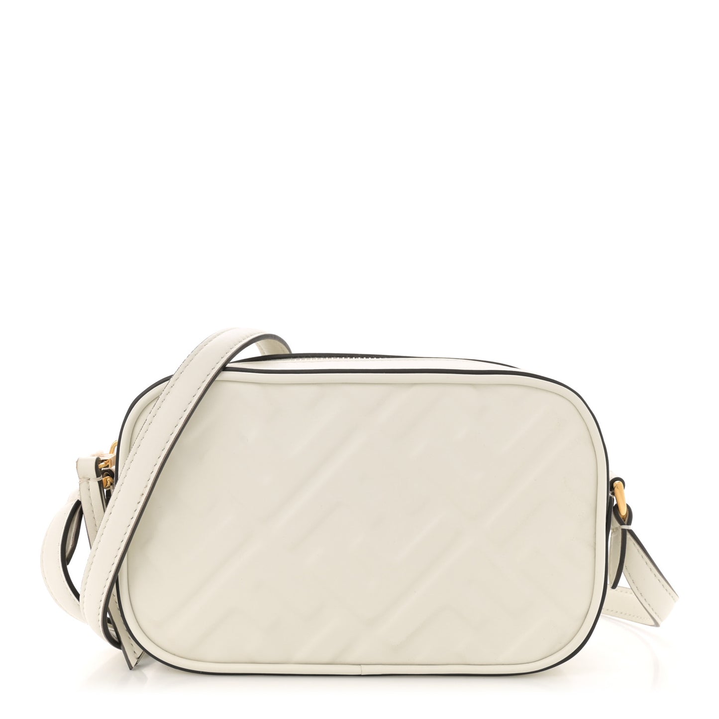Vitello Epoque FF Embossed Camera Case White