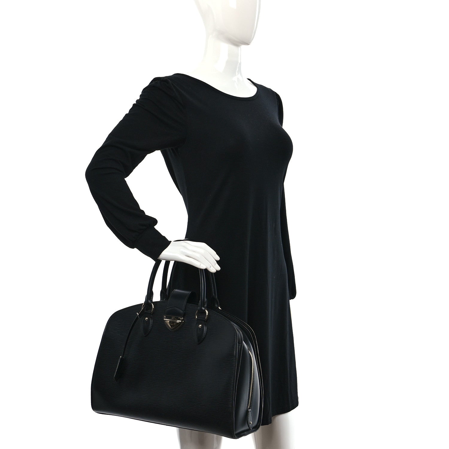 Louis Vuitton Epi Pont-Neuf GM Black 2 of 8