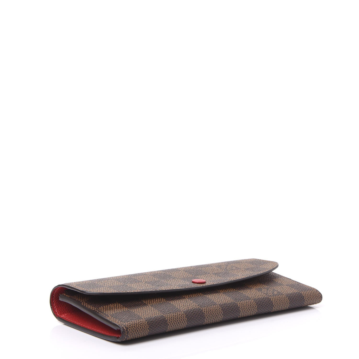 Louis Vuitton Damier Ebene Emilie Wallet Red 3 of 9