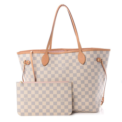 Louis Vuitton Damier Azur Neo Neverfull MM Rose Ballerine 1 of 11