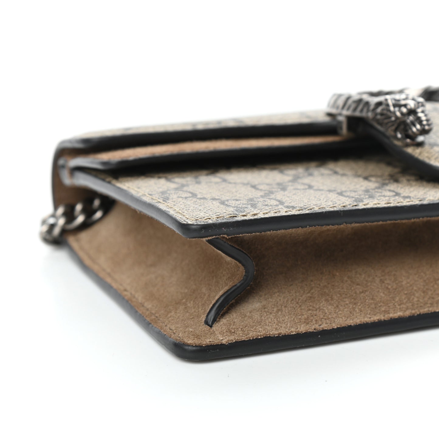 GG Supreme Monogram Super Mini Dionysus Shoulder Bag Taupe