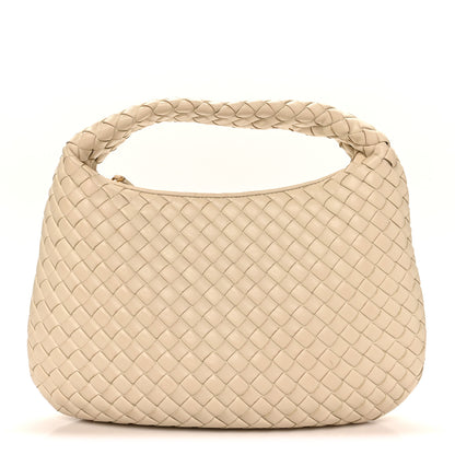 Bottega Veneta Supple Nappa Intrecciato Padded Small Veneta Hobo Sea Salt 1 of 11
