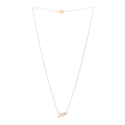 Tiffany 18K Rose Gold Diamond Mini Paloma's Graffiti Love Pendant Necklace 3 of 4