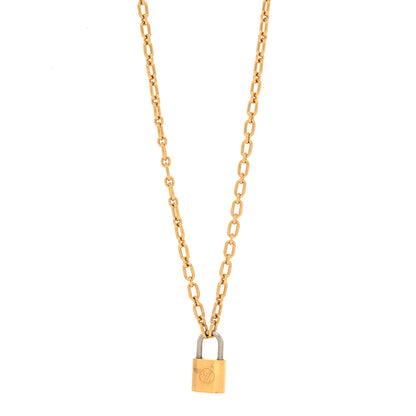 Louis Vuitton Lock Me Pendant Necklace Gold 1 of 5