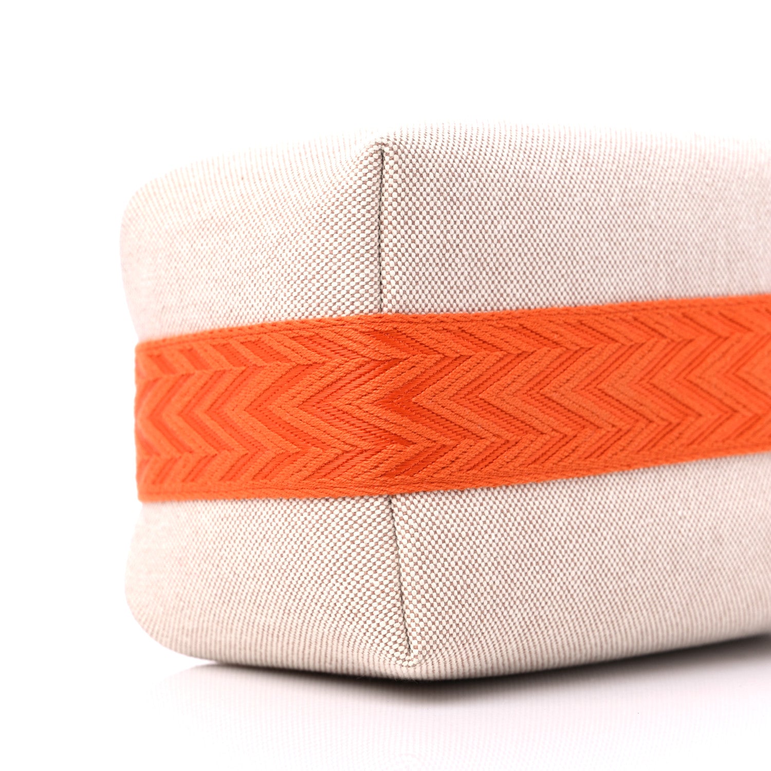 Hermes Canvas Small Bride-A-Brac Pouch Natural Orange 7 of 8