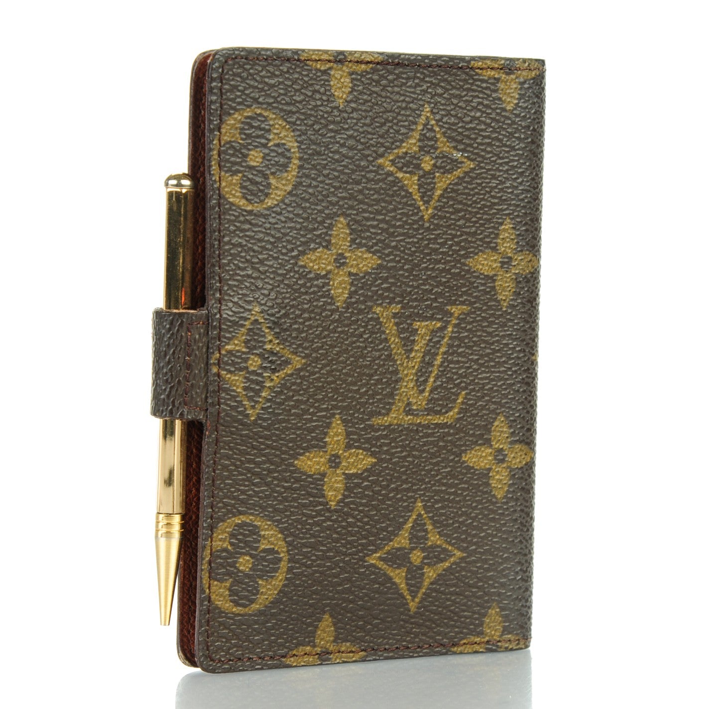 Monogram Mini Agenda Cover with Pencil