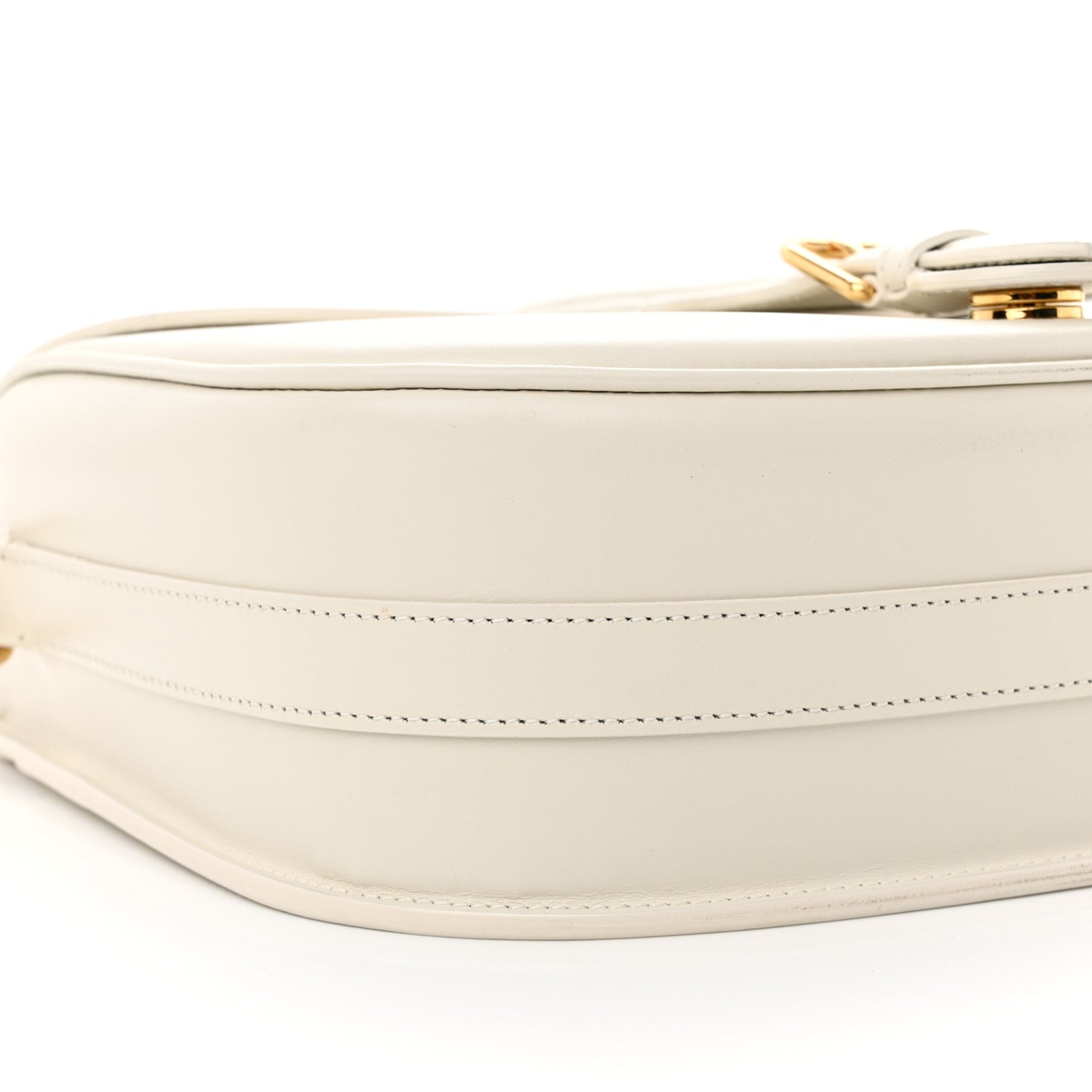 Box Calfskin Large Bobby Flap White