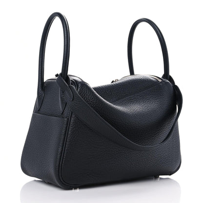Hermes Taurillon Clemence Lindy 26 Black 3 of 9