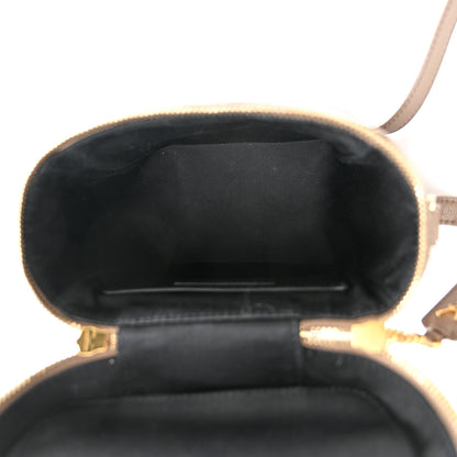 Saint Laurent Grain de Poudre Quilted 80's Vanity Bag Dark Beige 5 of 10