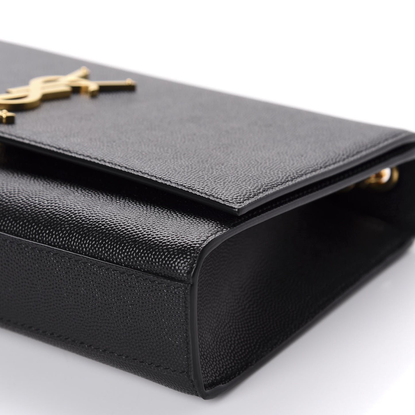 Grain De Poudre Medium Classic Monogram Kate Satchel Black