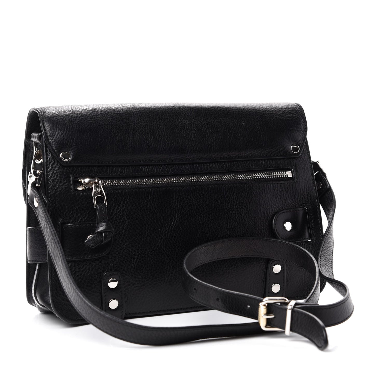 Calfskin PS11 Classic Shoulder Bag Black