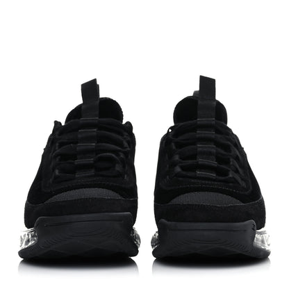 Chanel Suede Calfskin Velvet Grosgrain CC Sneakers 39 Black 2 of 8