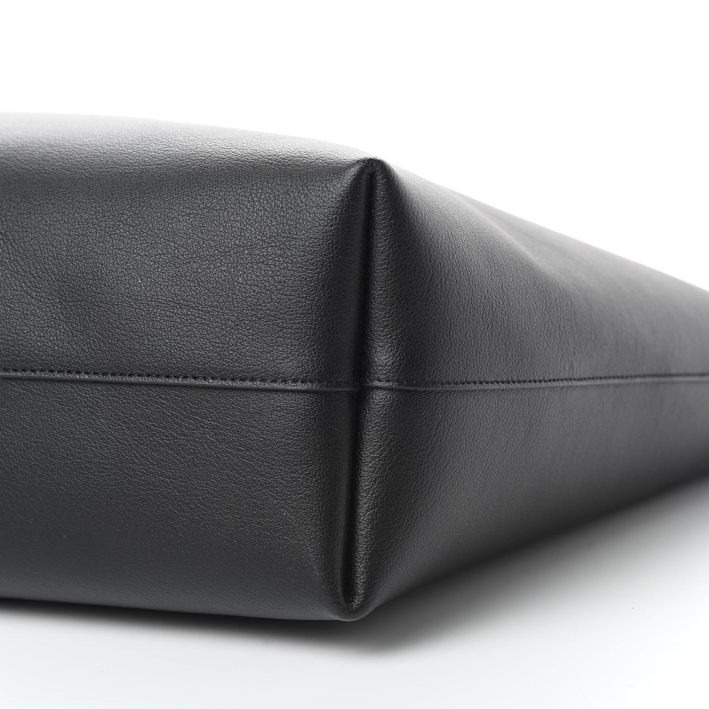Calfskin Large Shopping Tote Black