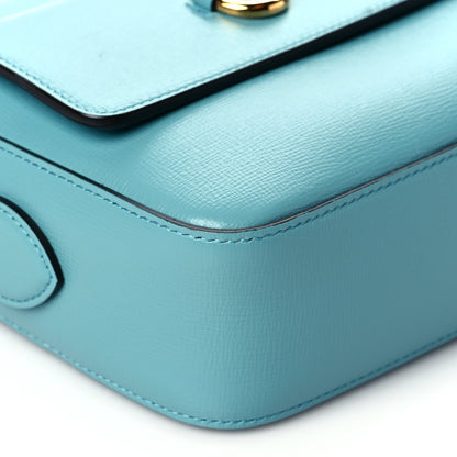 Gucci Azalea Calfskin Small Horsebit 1955 Shoulder Bag Dusty Azure 10 of 11