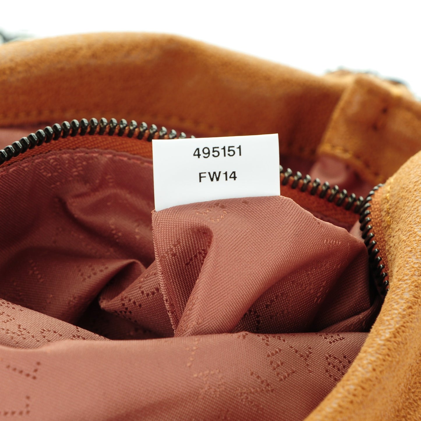 Shaggy Deer Falabella Fold Over Tote Tan