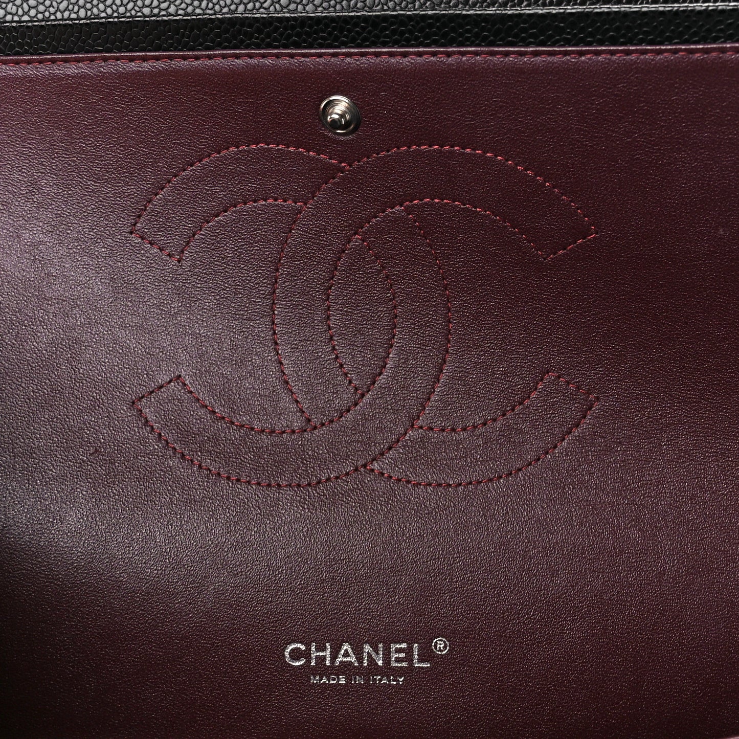 Caviar Quilted Maxi Double Flap Black
