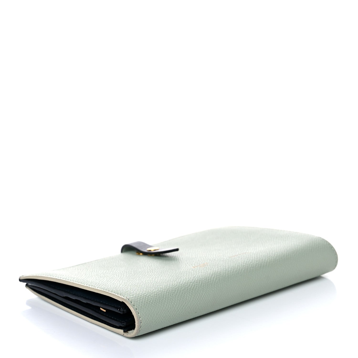 Celine Grained Calfskin Large Multifunction Strap Wallet Pistachio 4 of 18