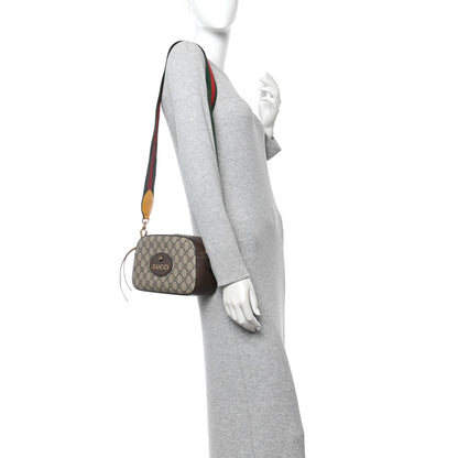 Gucci GG Supreme Monogram Web Neo Vintage Shoulder Bag Beige New Acero Crop 2 of 10