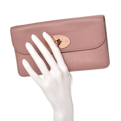 Mulberry Glossy Goat Long Locked Purse Clutch Dark Blush 2 of 8