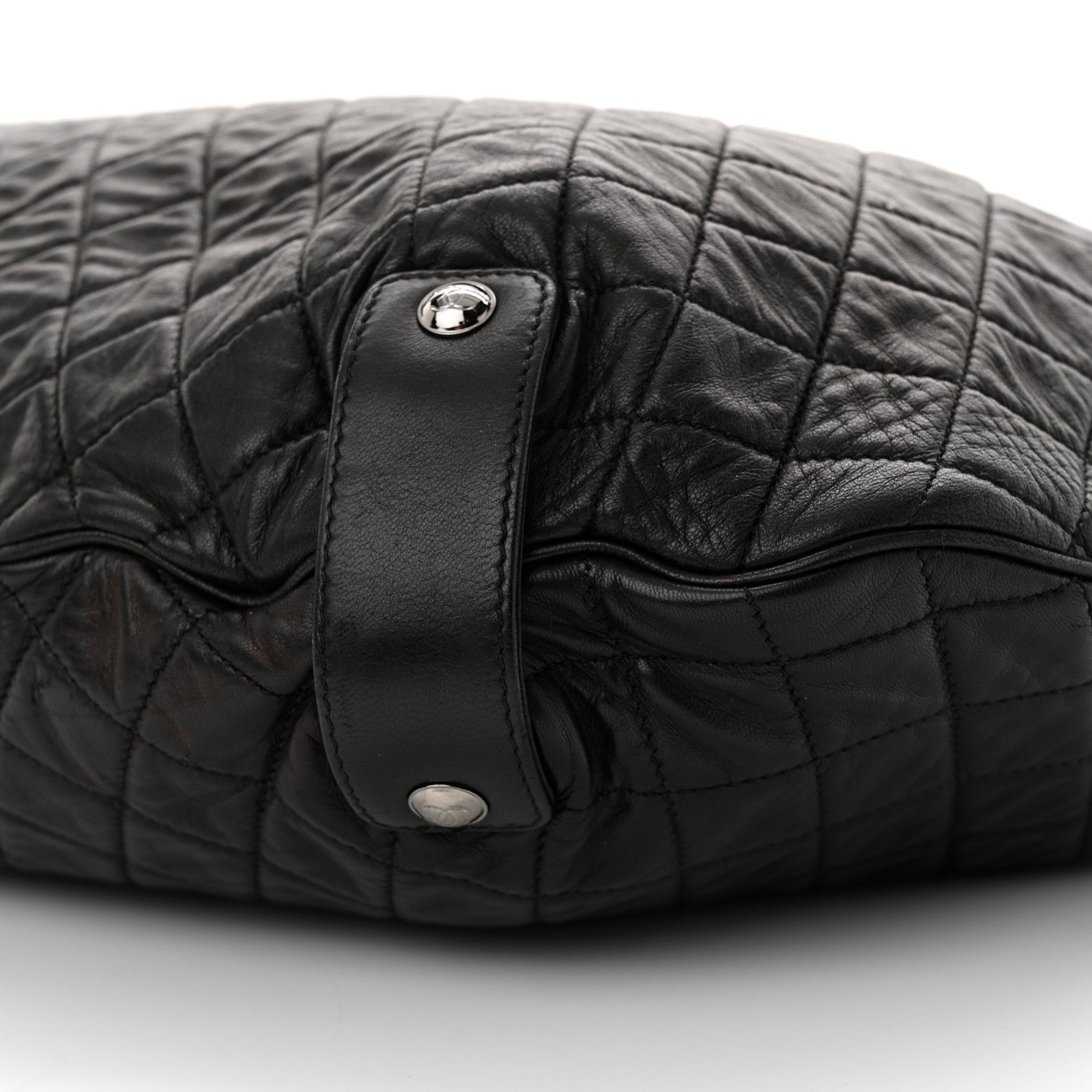 Chanel Lambskin Large Chain Mail Hobo Black 10 of 14