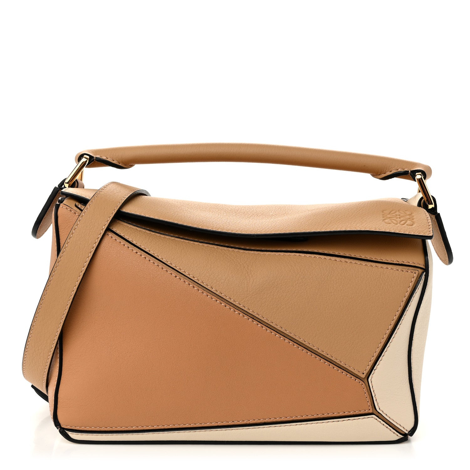 Loewe Calfskin Small Puzzle Bag Dune Warm Desert 1 of 9