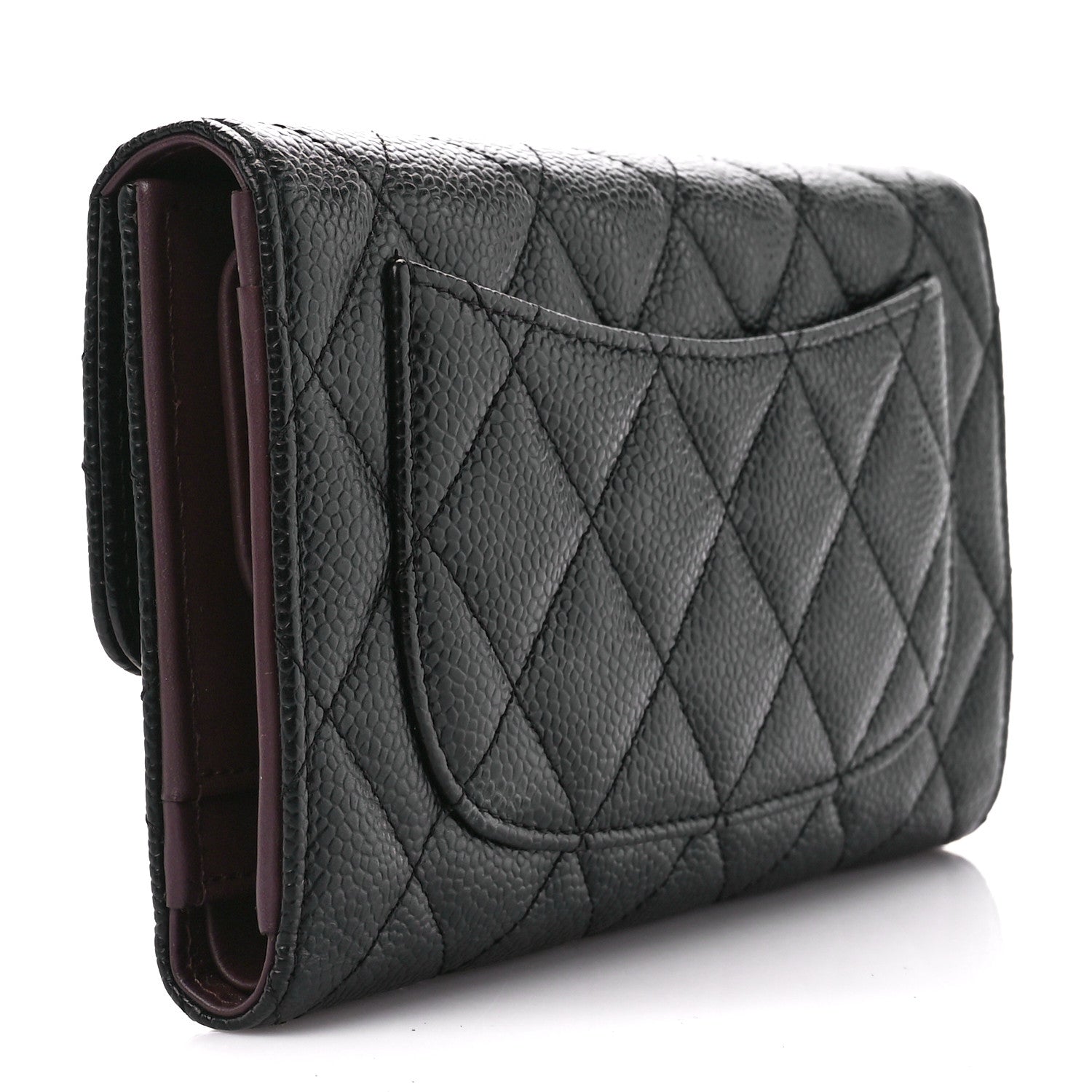 Chanel Caviar Quilted Large Flap Wallet Black 3 of 13