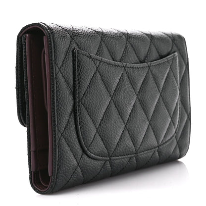 Chanel Caviar Quilted Large Flap Wallet Black 3 of 13
