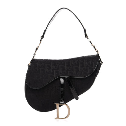 Christian Dior Monogram Saddle Bag Black 1 of 11