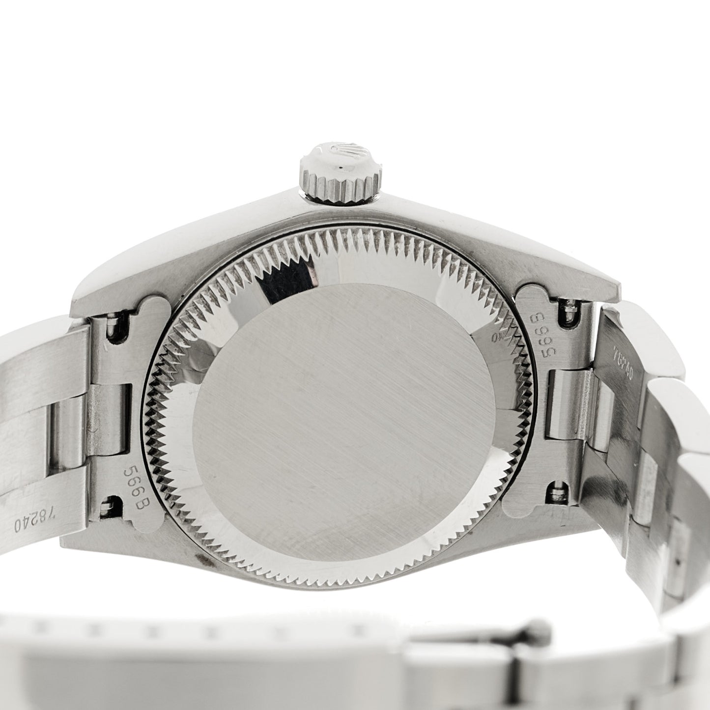 Stainless Steel 24mm Oyster Perpetual Watch Silver 76080