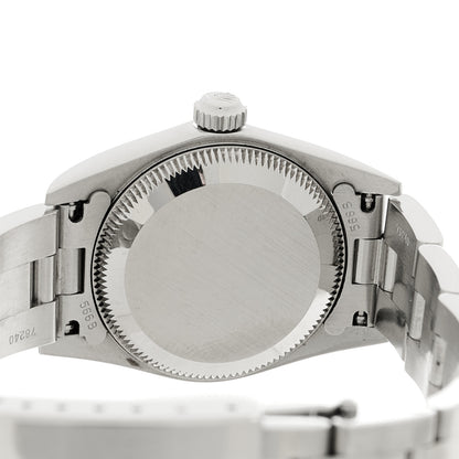 Rolex Stainless Steel 24mm Oyster Perpetual Watch Silver 76080 4 of 4