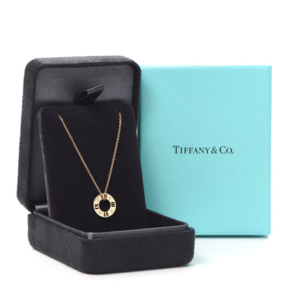 Tiffany 18K Rose Gold Diamond Atlas Pierced Pendant Necklace 6 of 6