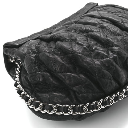 Chanel Washed Lambskin Quilted Medium Chain Around Messenger Black 11 of 12