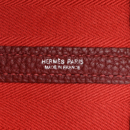 Hermes Chevron Herringbone Toile Negonda Garden Party 36 Rouge Tomate Rouge H 6 of 16