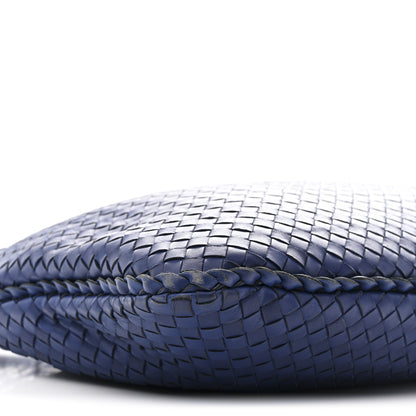 Bottega Veneta Nappa Intrecciato Large Veneta Hobo Baltic Blue 9 of 11