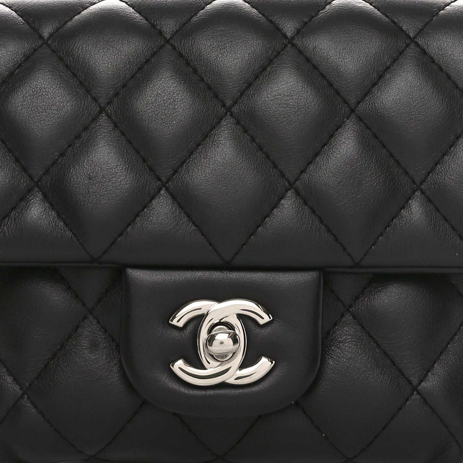 Chanel Calfskin Quilted CC Uniform Flap Belt Bag Black 8 of 10