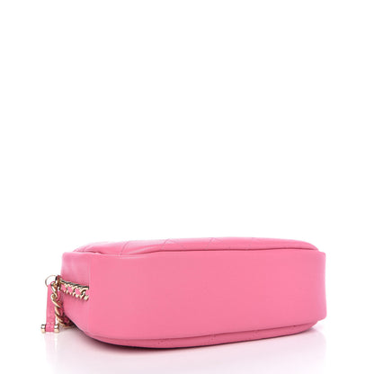 Chanel Goatskin Quilted Medium Casual Trip Camera Case Pink 4 of 9