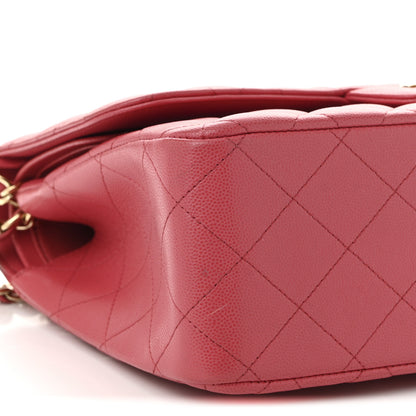 Chanel Caviar Quilted Jumbo Double Flap Pink 9 of 11