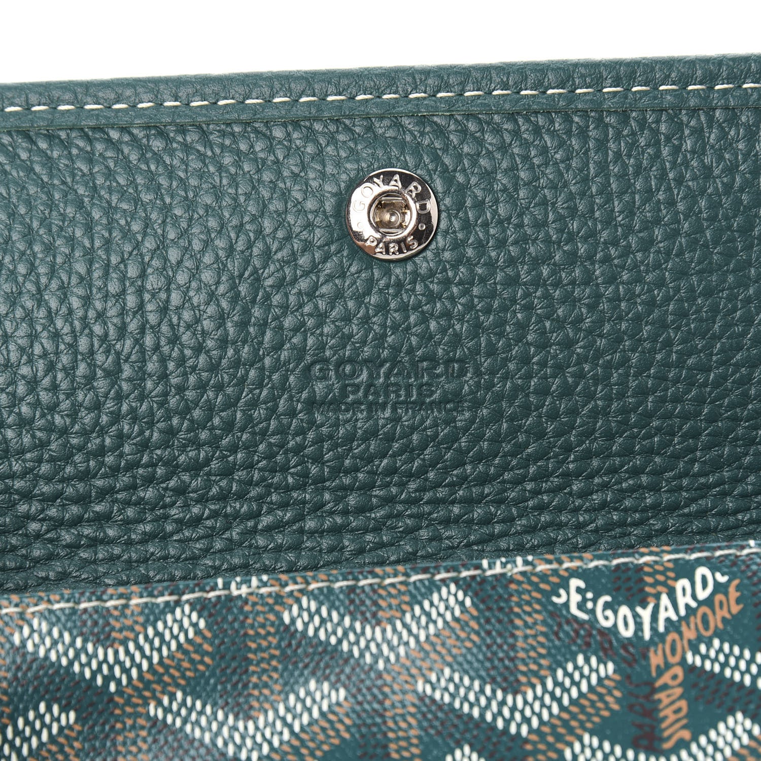 Goyard Goyardine Pouch Green 5 of 5