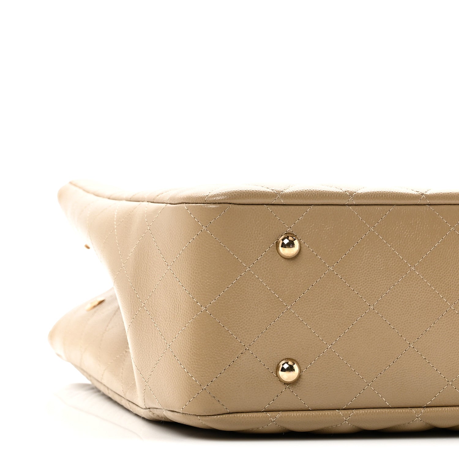 Chanel Caviar Quilted Large Shopping Tote Dark Beige 9 of 10