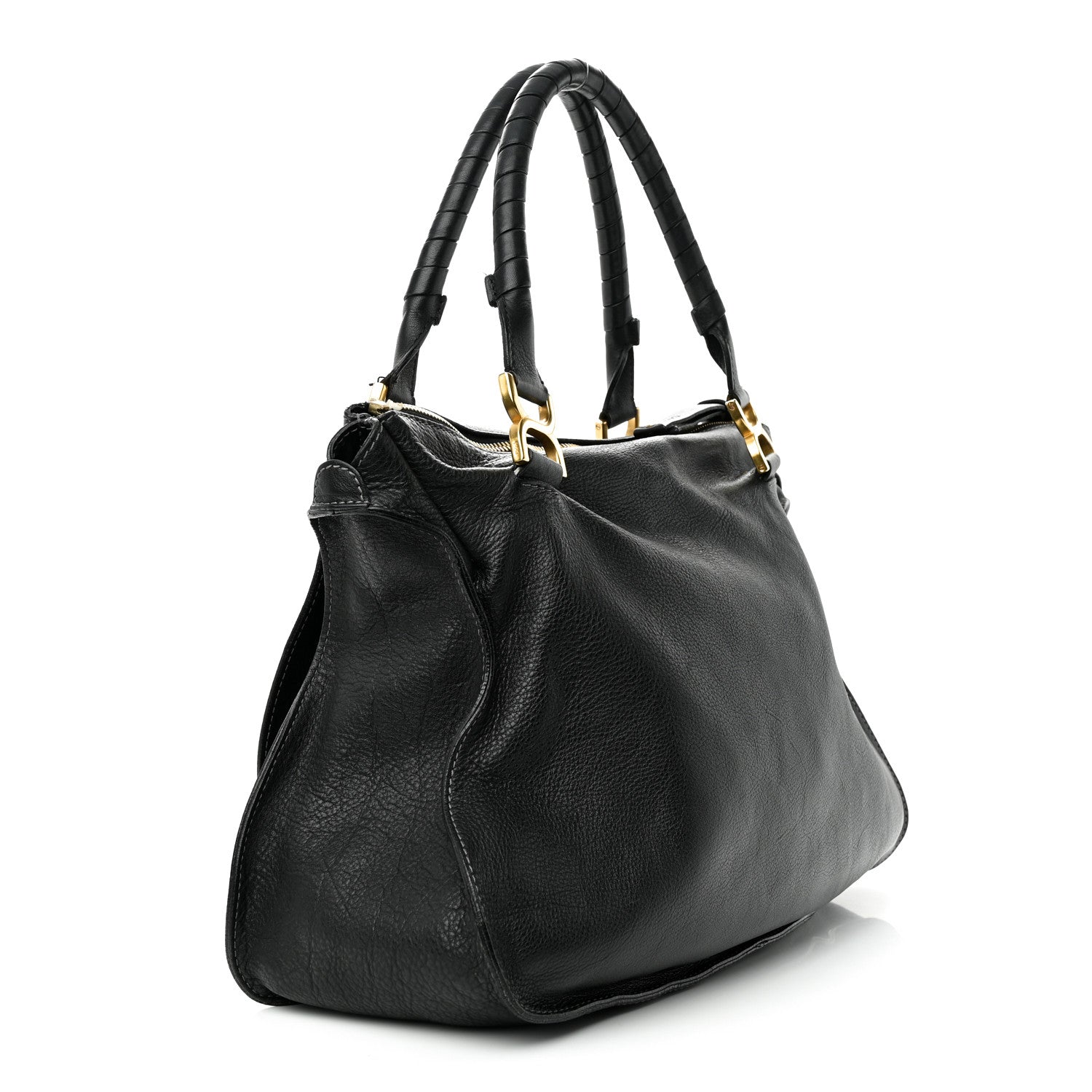 Chloe Calfskin Large Marcie Satchel Black 3 of 22