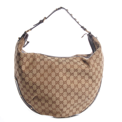 Gucci Monogram Biba Hobo Brown 1 of 7
